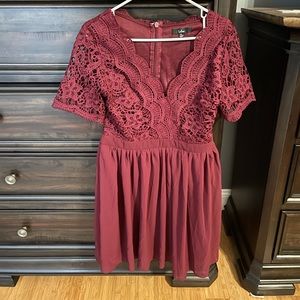 Brand new burgundy dress